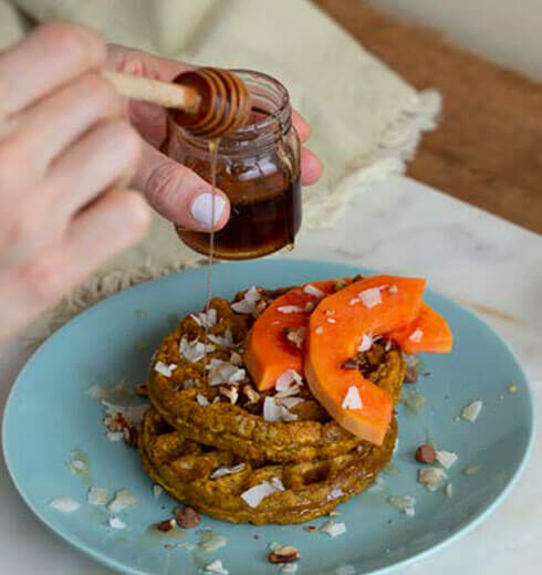 Waffles de Calabaza