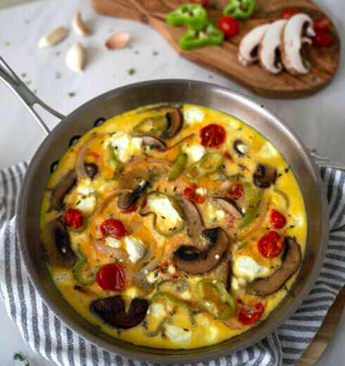 Frittata de Vegetales Rostizados