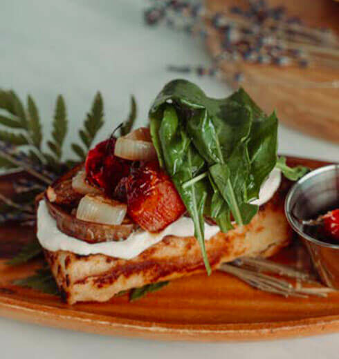 Tostada con Escalivada de Vegetales Asados